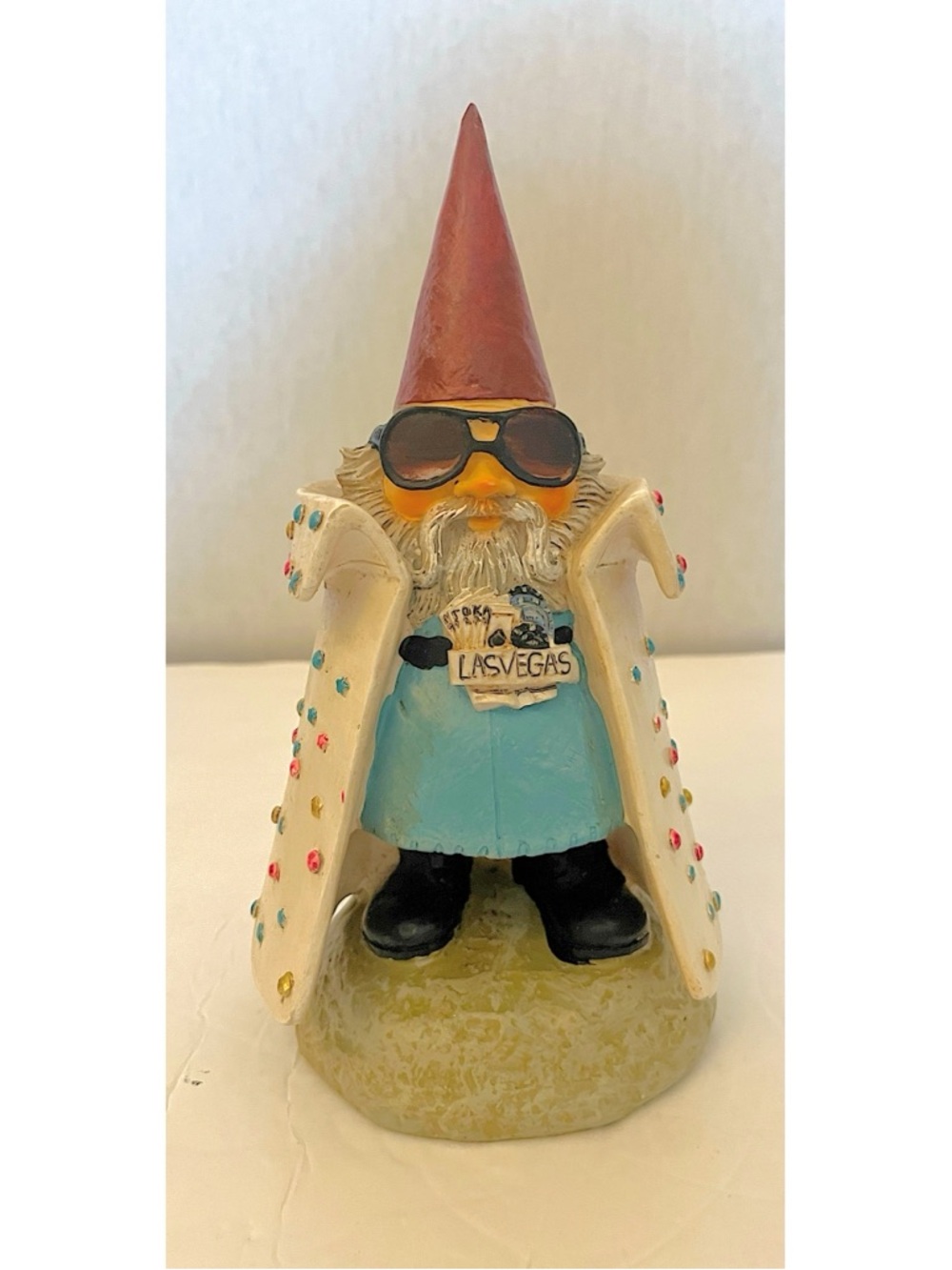 Travelocity The Roaming Gnome 2007 Elvis Las Vegas Collectible Figurine Rare